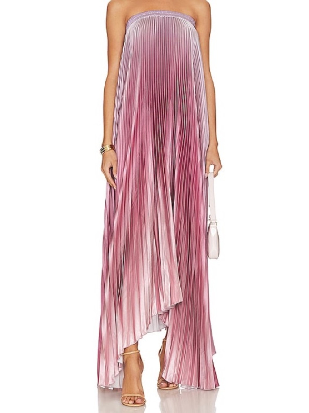 LIDEE Bisous Strapless Gown in Mauve